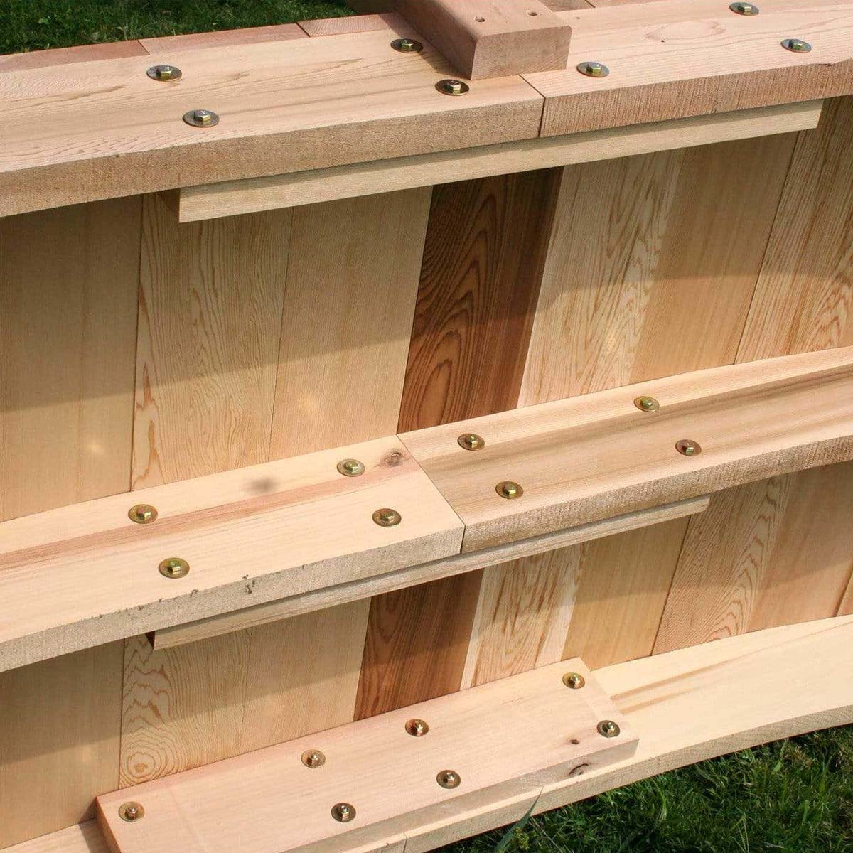 Creekvine Designs 4' Cedar Perle River Garden Bridge