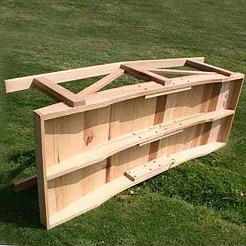 Creekvine Designs 4' Cedar Perle River Garden Bridge