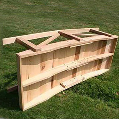Creekvine Designs 4' Cedar Perle River Garden Bridge