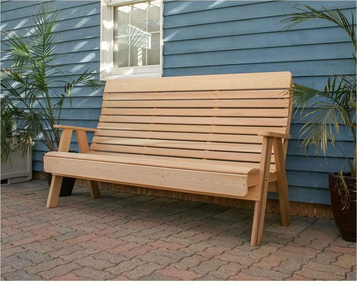 Creekvine Designs 4' Cedar Twin Ponds Highback Bench