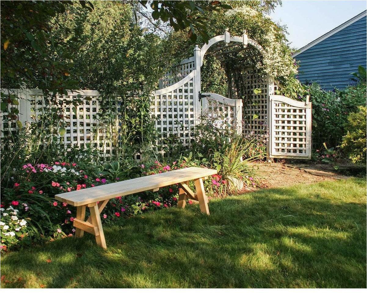 Creekvine Designs 40' Behandelte Kiefer Traditionelle Gartenbank