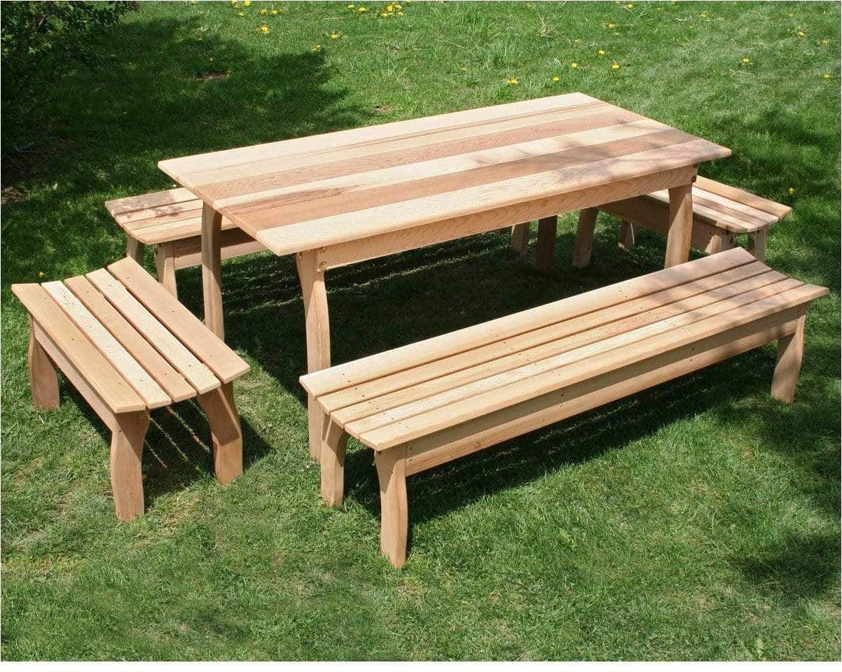 Creekvine Designs 46 'Zedern-Outdoor-Essen-5er-Set Stück
