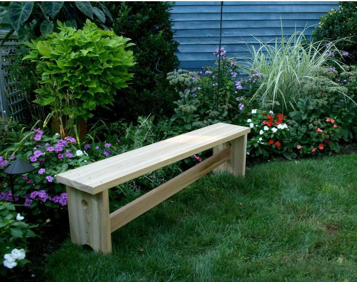 Creekvine Designs 5' Cedar 1800 Traditionelle Bank mit schräger Klammer