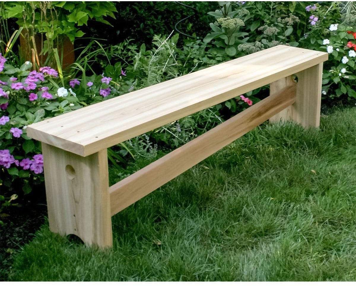 Creekvine Designs 5' Cedar 1800 Traditionelle Bank mit schräger Klammer
