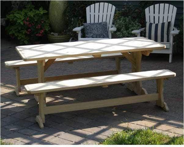 Creekvine Designs 5' Behandelte Pine Trestle Garden Bench