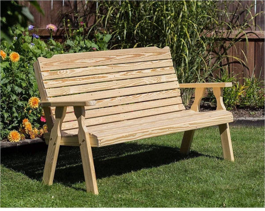 Creekvine Designs Behandelte Kiefer Crossback Garden Bench