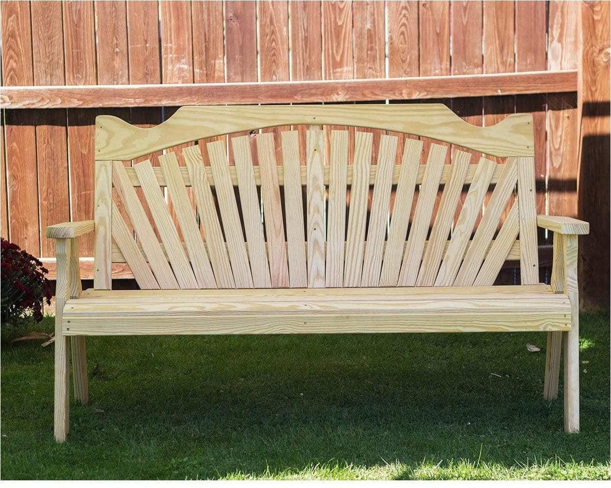 Creekvine Designs Behandelte Pine Fanback Garden Bench
