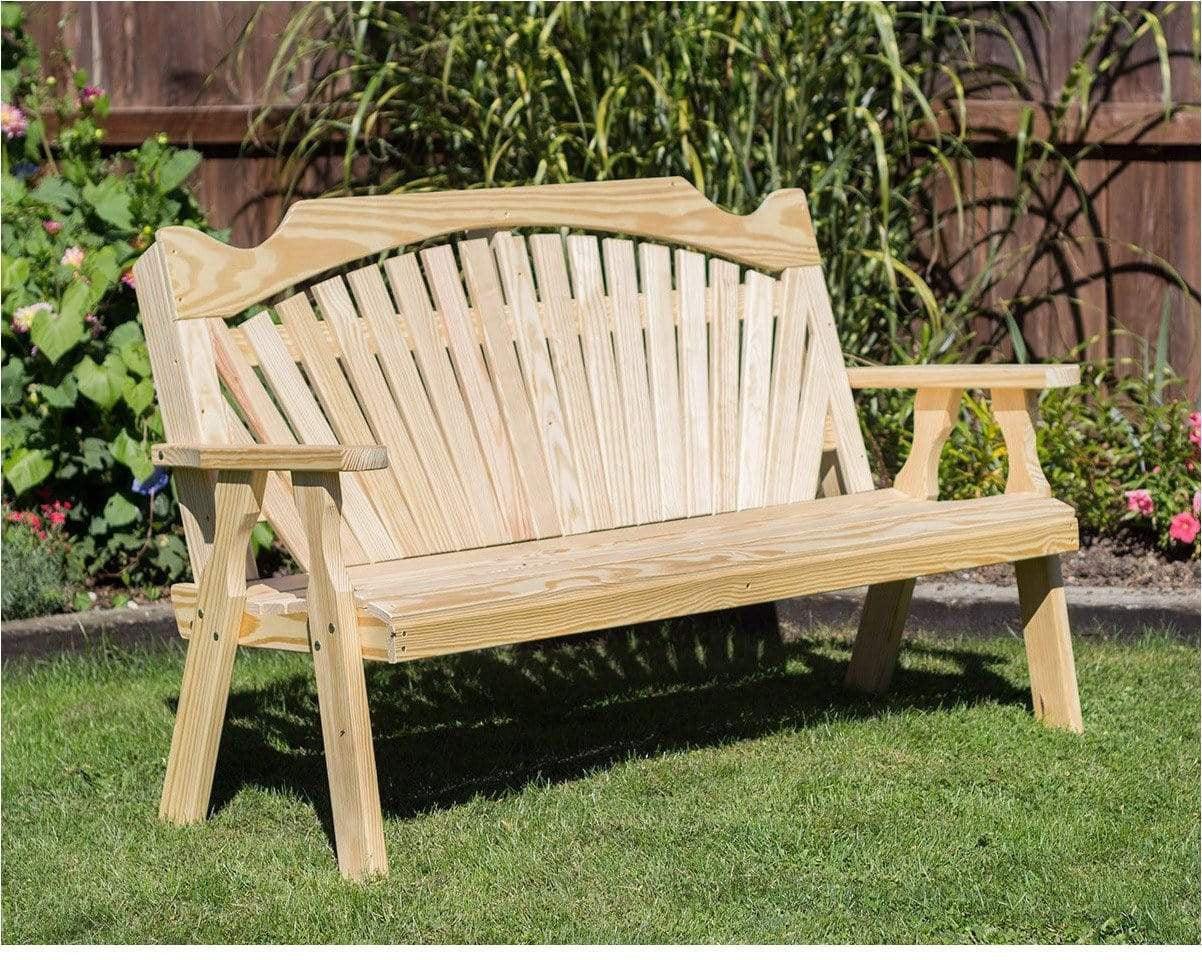 Creekvine Designs Behandelte Pine Fanback Garden Bench
