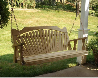 Creekvine Designs Behandelte Pine Fanback Porch Swing