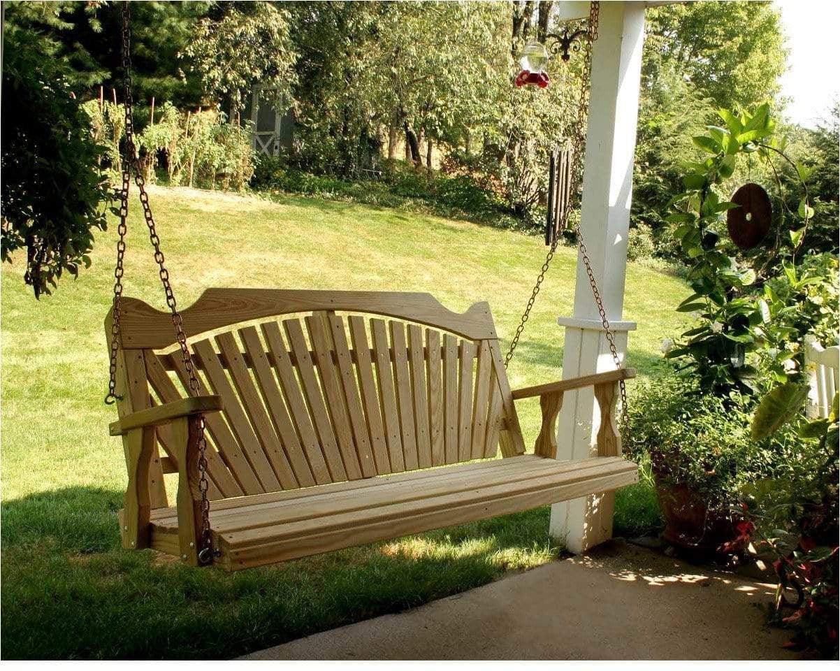 Creekvine Designs Behandelte Pine Fanback Porch Swing