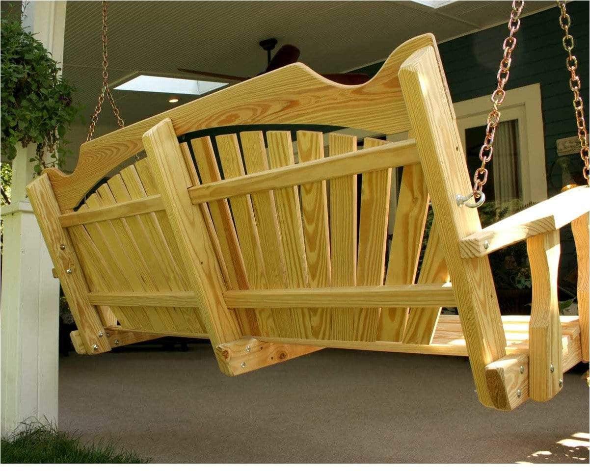 Creekvine Designs Behandelte Pine Fanback Porch Swing