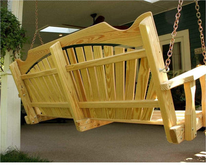Creekvine Designs Behandelte Pine Fanback Porch Swing