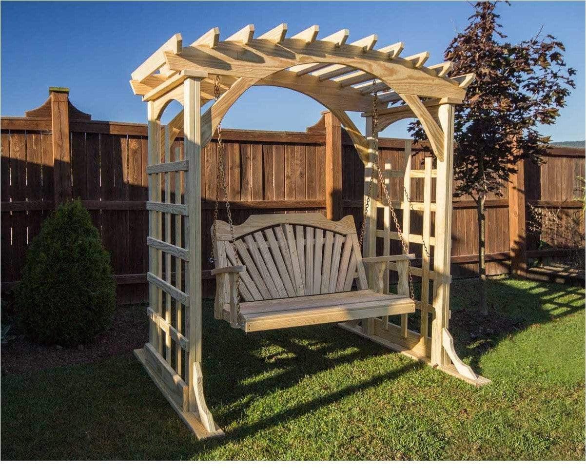 Creekvine Designs Behandelte Pine Fanback Porch Swing