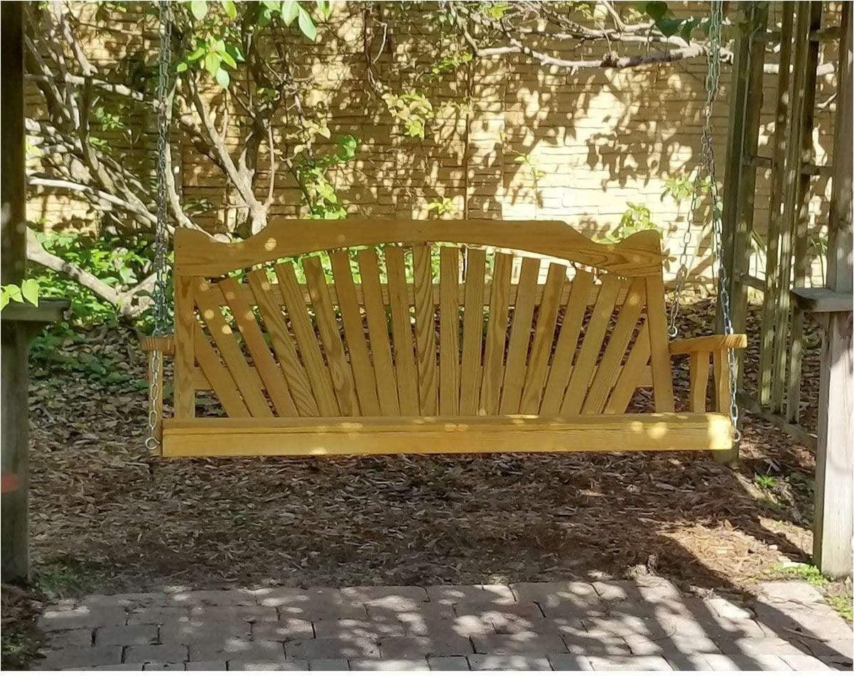 Creekvine Designs Behandelte Pine Fanback Porch Swing