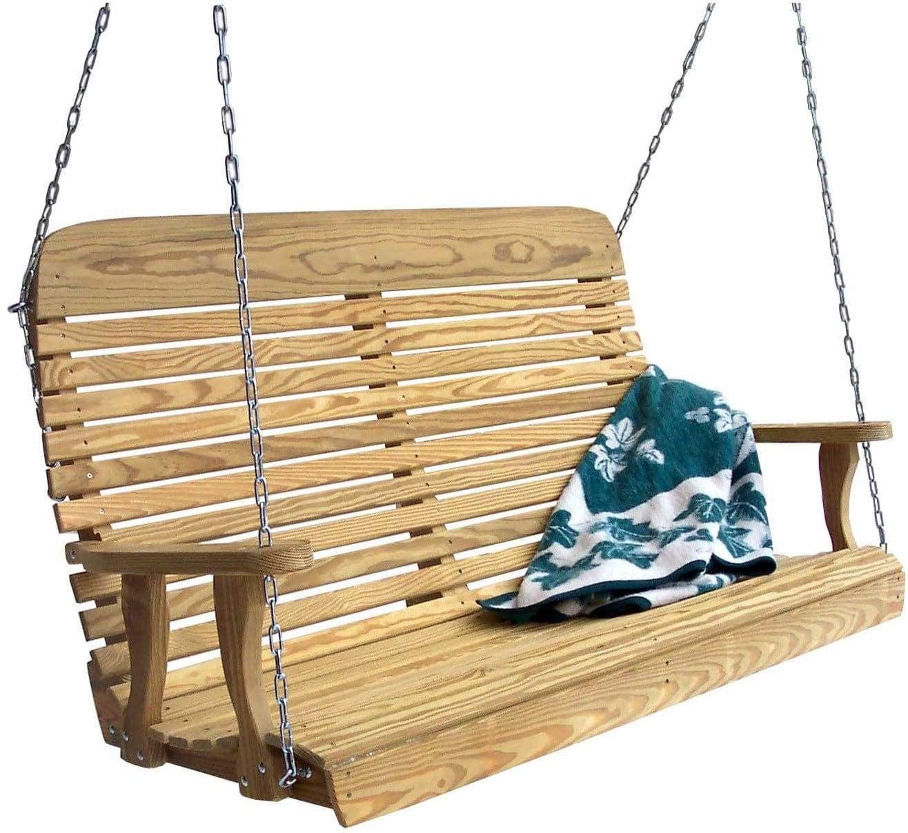 Creekvine Designs Behandelte Kiefer High Crossback Porch Swing