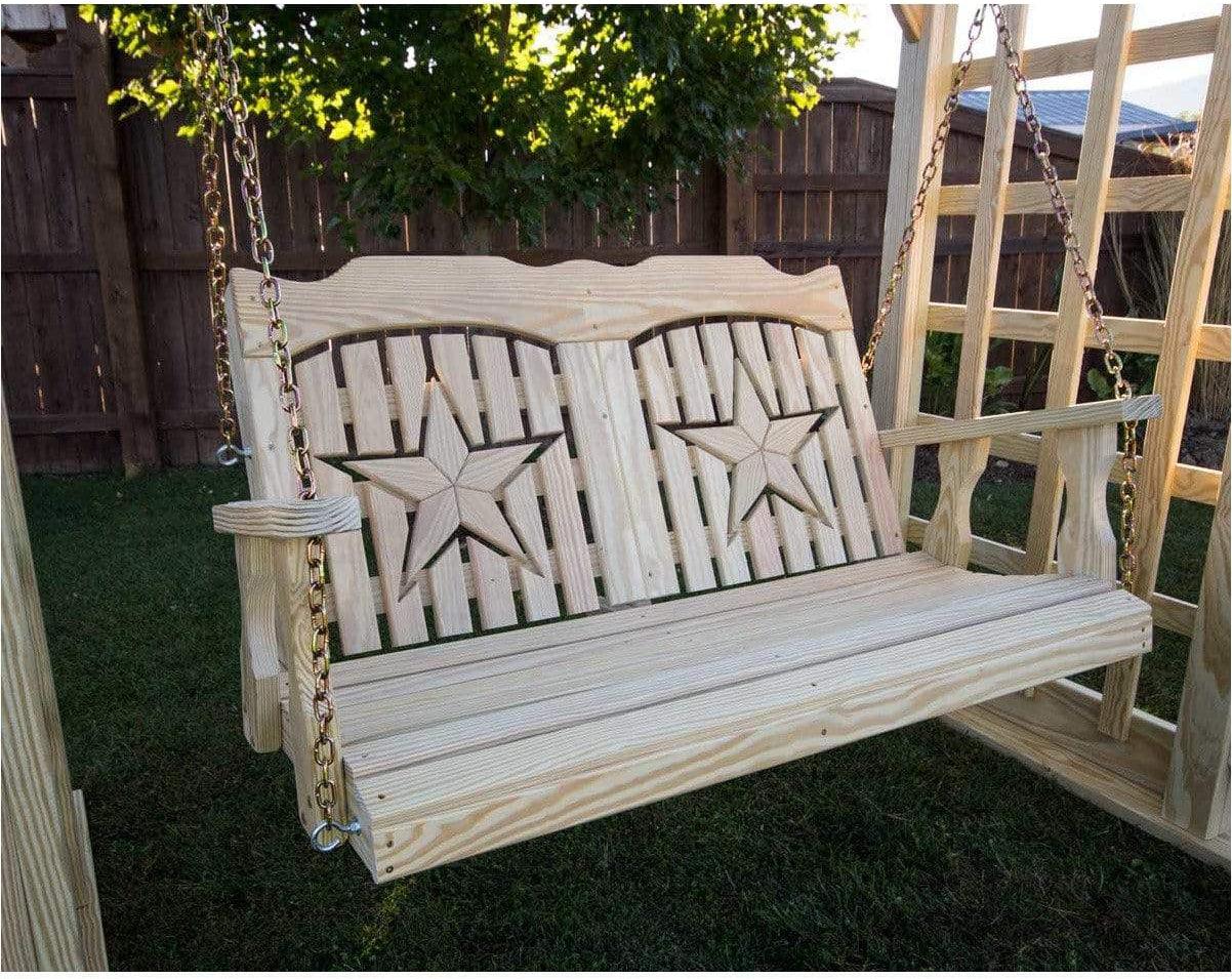Creekvine Designs 53' Behandelte Kiefer Starback Porch Swing