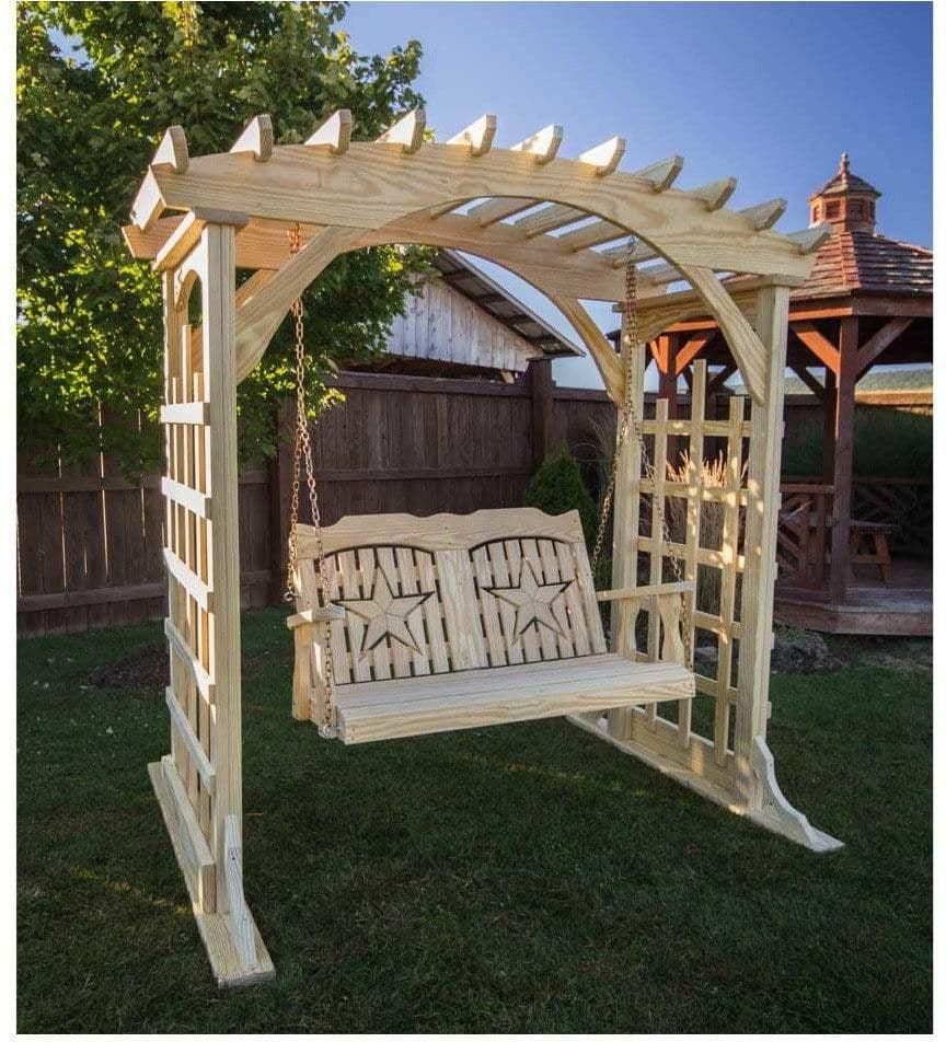 Creekvine Designs 53' Behandelte Kiefer Starback Porch Swing