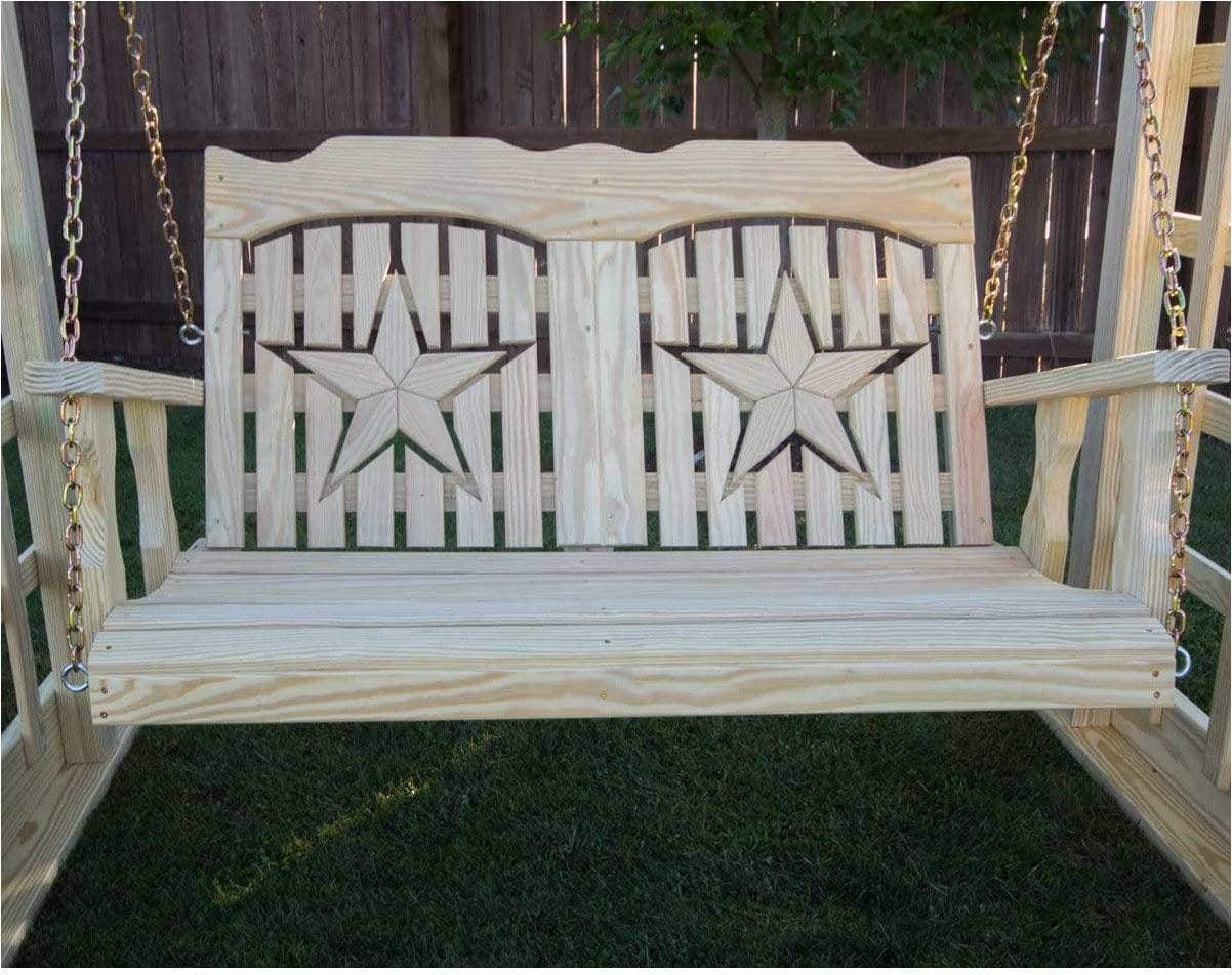 Creekvine Designs 53' Behandelte Kiefer Starback Porch Swing