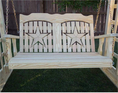 Creekvine Designs 53' Behandelte Kiefer Starback Porch Swing