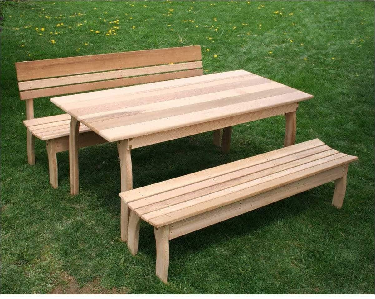 Creekvine Designs 58' Cedar 3 Stück Outdoor Dining Set