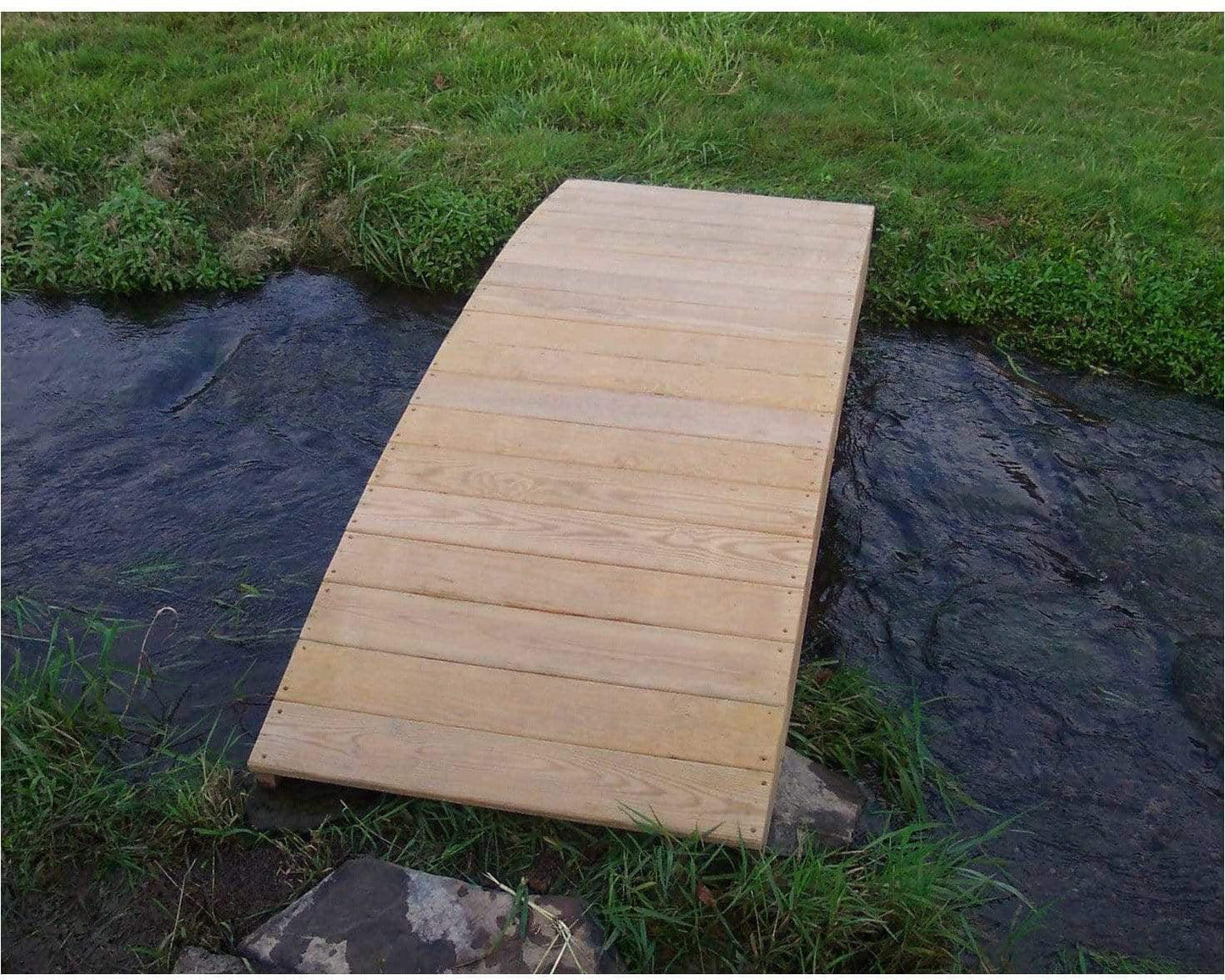 Creekvine Designs 6' Behandelte Pine Fiore Plank Garden Bridge