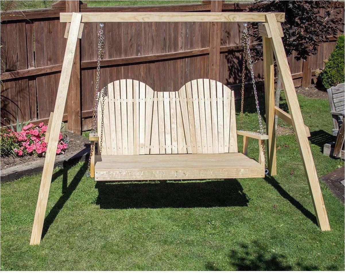 Creekvine Designs 60' Behandelte Kiefer Curveback Swingbed