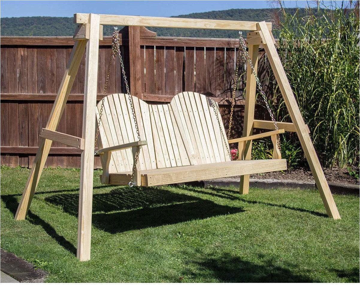 Creekvine Designs 60' Behandelte Kiefer Curveback Swingbed
