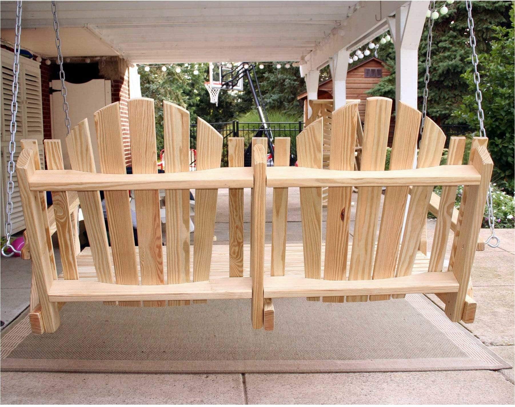 Creekvine Designs 60' Behandelte Kiefer Curveback Swingbed