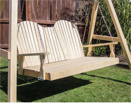 Creekvine Designs 60' Behandelte Kiefer Curveback Swingbed