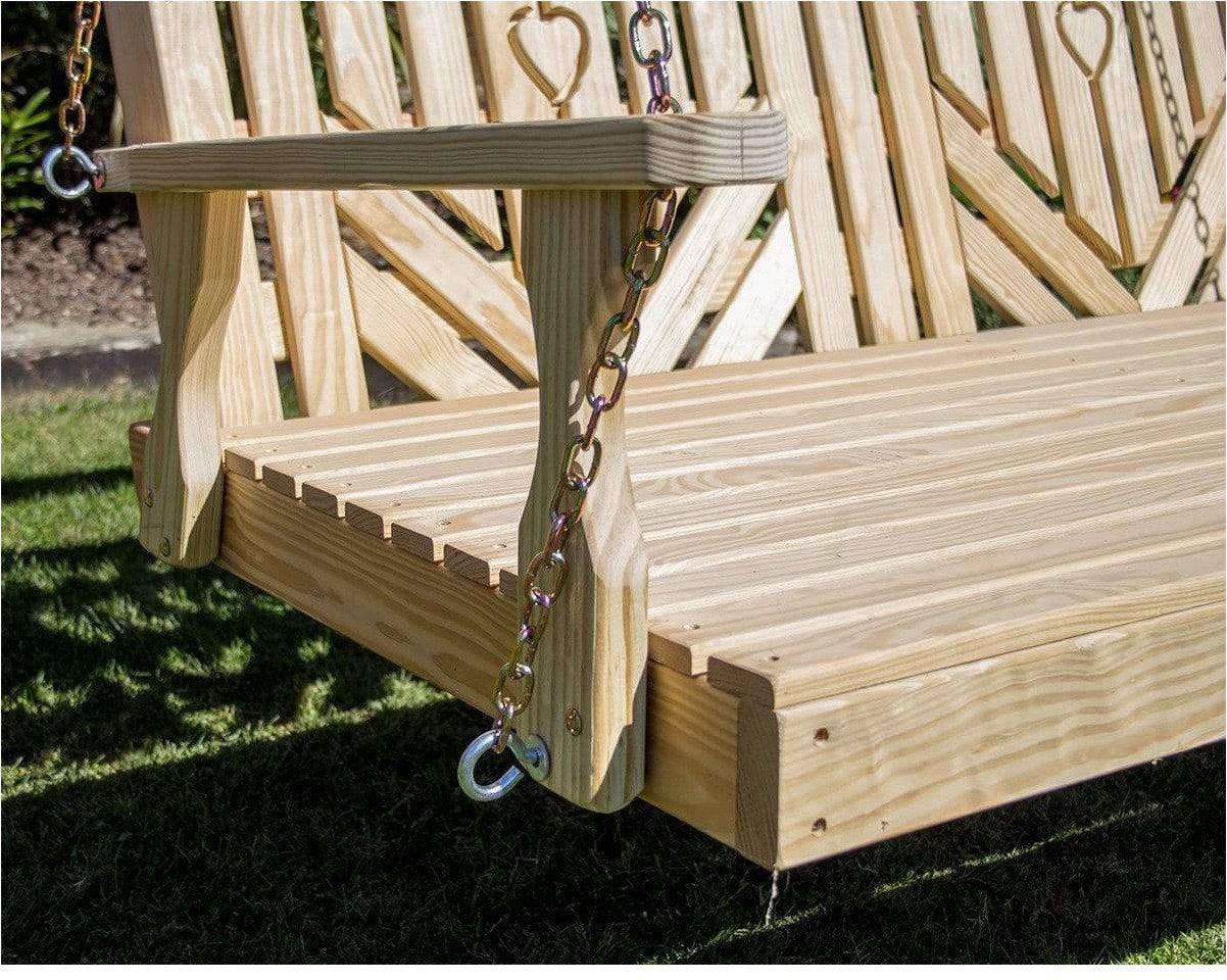 Creekvine Designs 60' Behandelte Kiefer Heartback Swingbed