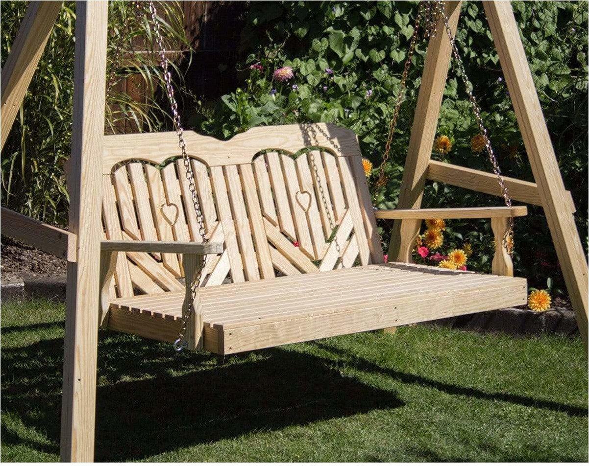 Creekvine Designs 60' Behandelte Kiefer Heartback Swingbed