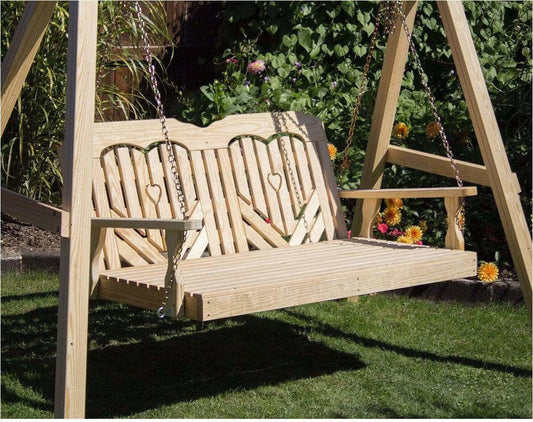 Creekvine Designs 60' Behandelte Kiefer Heartback Swingbed