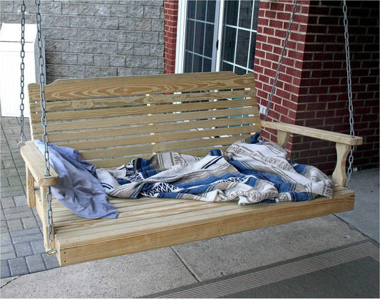 Creekvine Designs 64' Behandelte Kiefer Crossback Swingbed