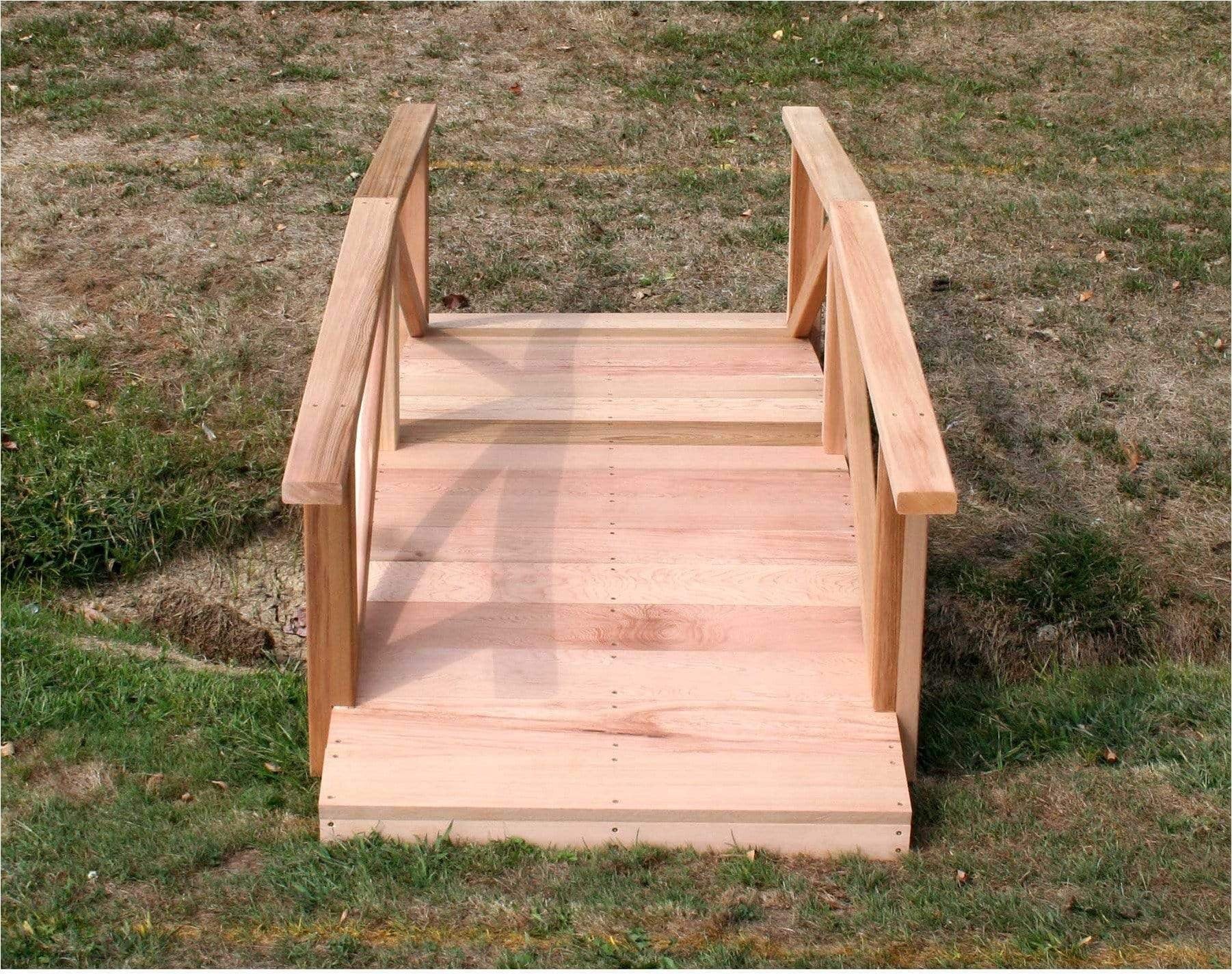 Creekvine Designs 8' Cedar Perle River Garden Bridge