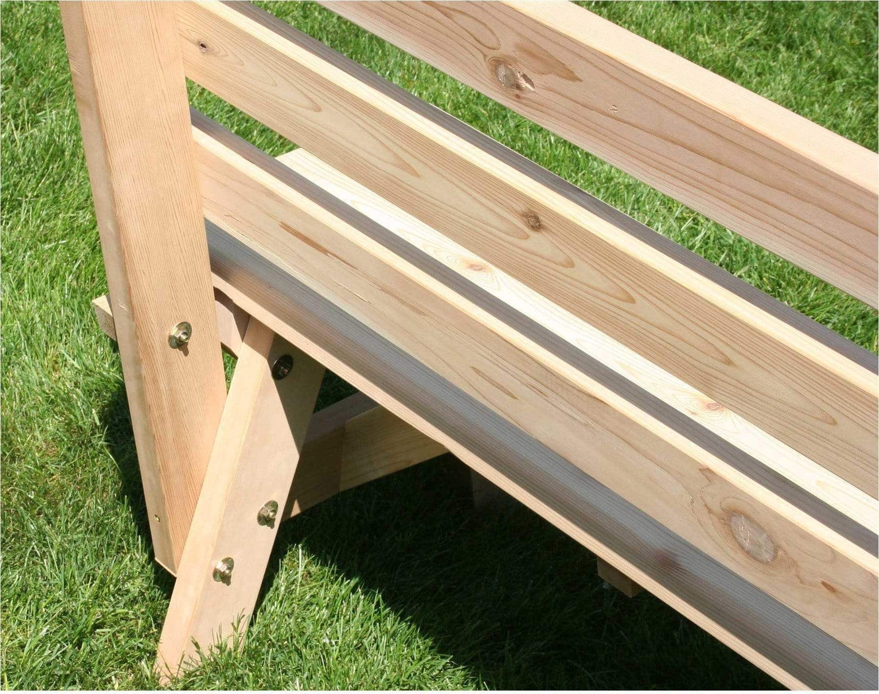 Creekvine Designs Cedar 4 'Cross Legged Picknicktisch mit (2) Backed Benches