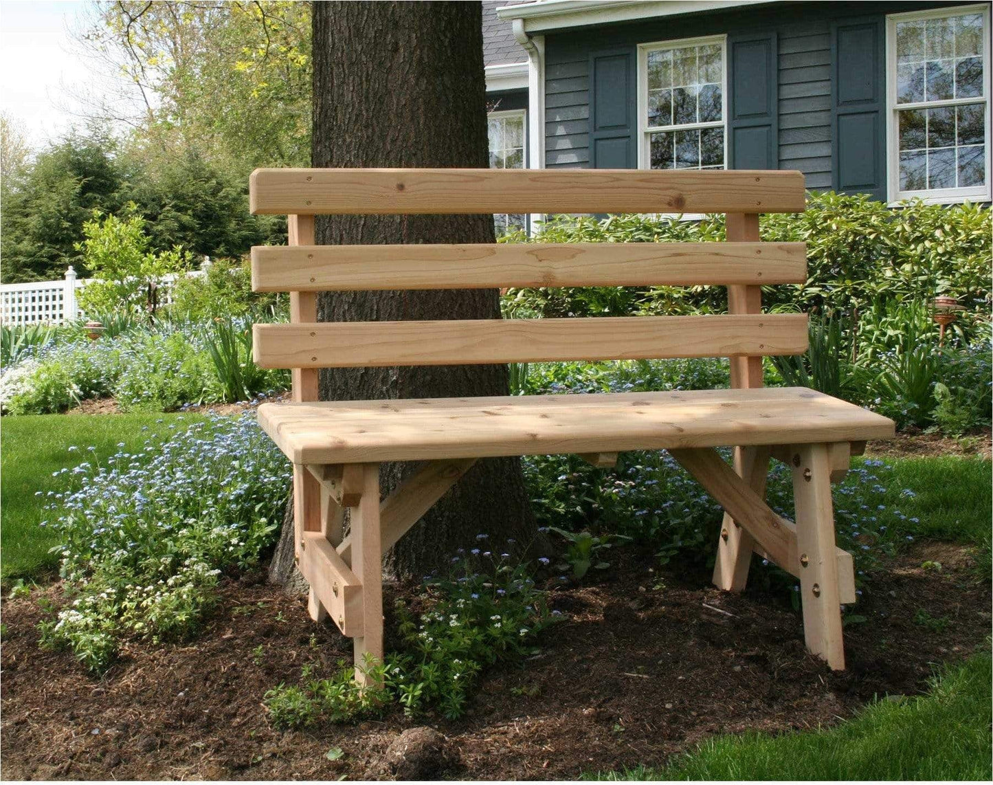 Creekvine Designs Cedar 5' Backed Bench