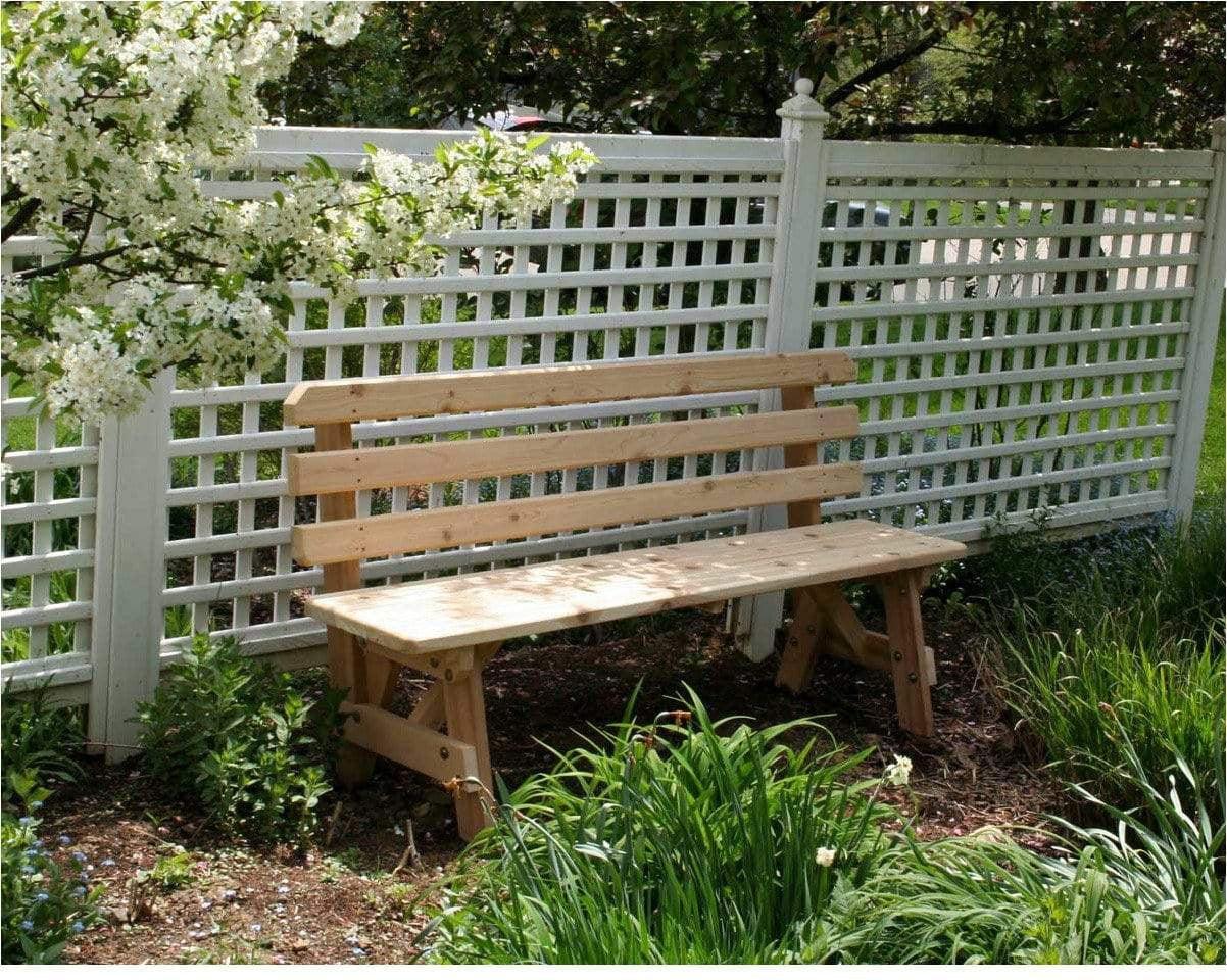 Creekvine Designs Cedar 6' Backed Bench