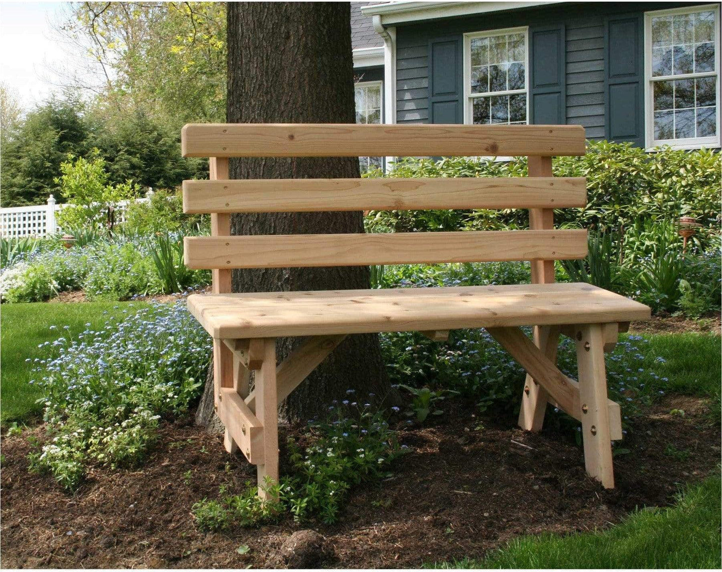 Creekvine Designs Cedar 6' Backed Bench