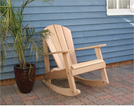 Creekvine Designs Cedar Adirondack Schaukelstuhl