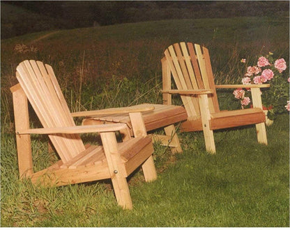 Creekvine Designs Adirondack Stühle mit Tisch