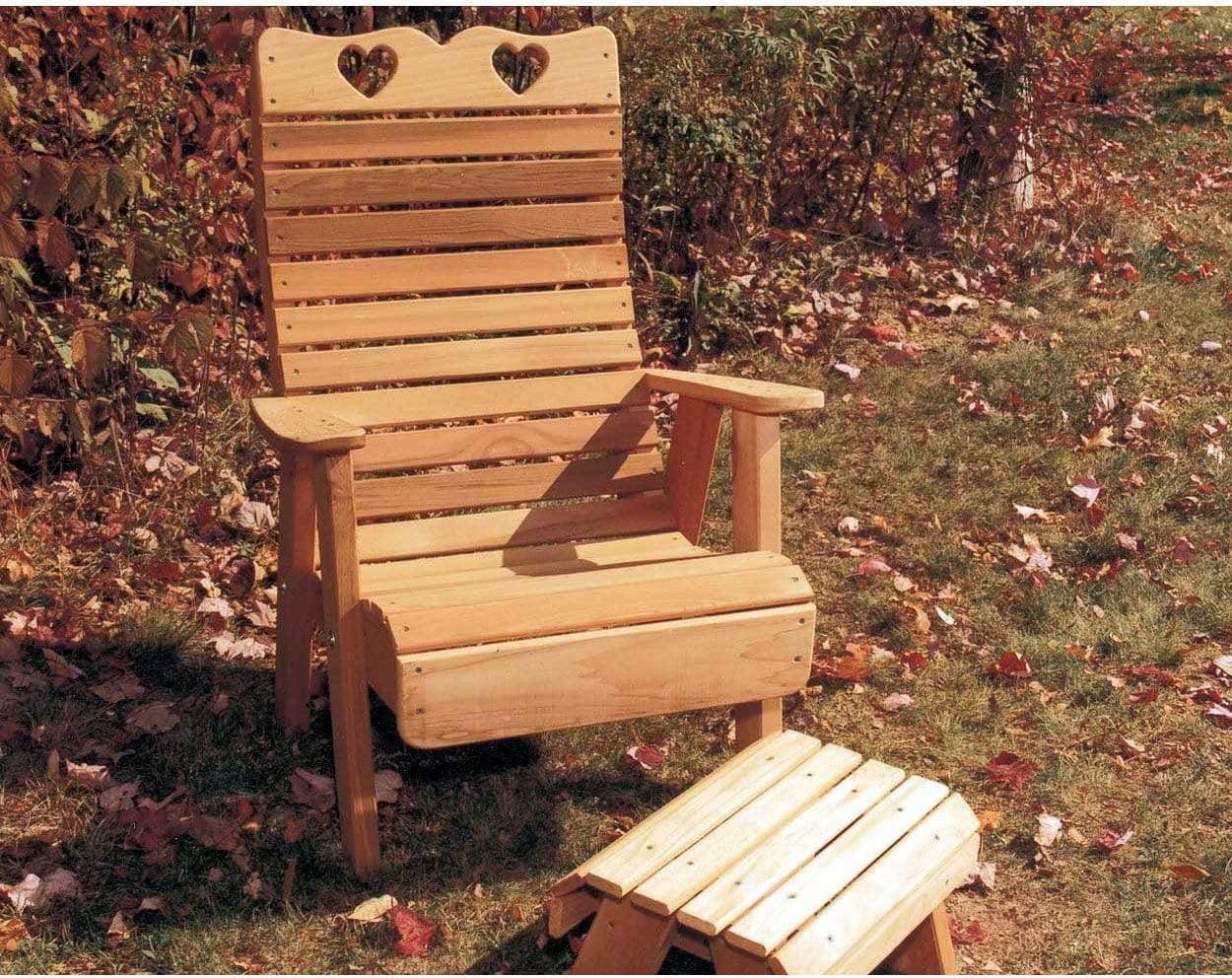 Creekvine Designs Cedar Royal Country Hearts Patio Stuhl