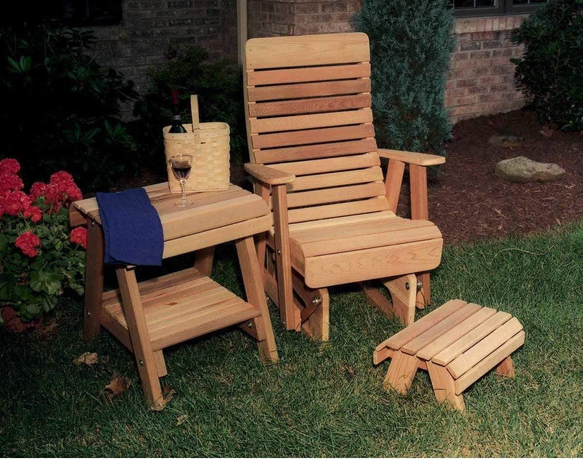 Creekvine Designs Zedern-Teiche Rocking Glider Chair Set