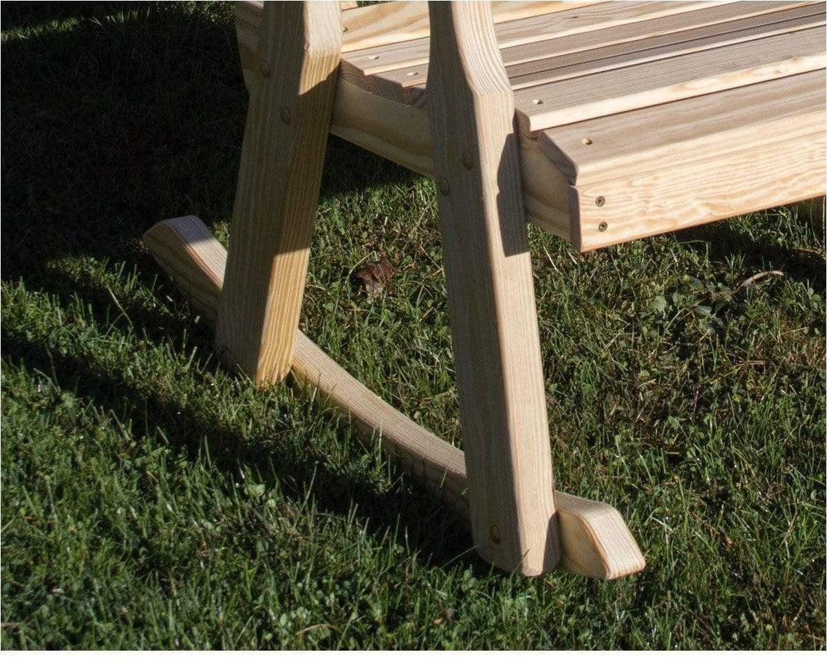 Creekvine Designs Behandelte Kiefer Crossback Schaukelstuhl