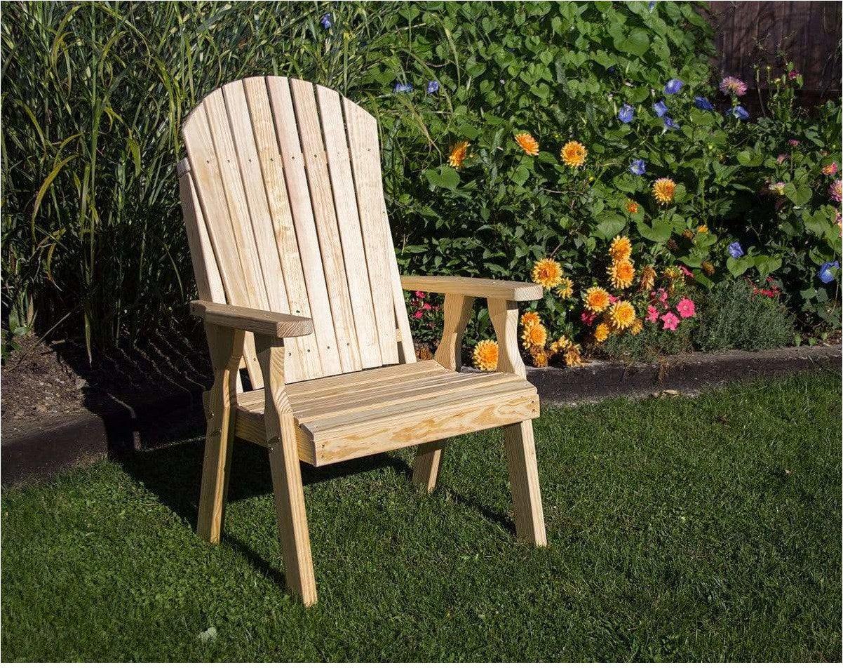 Creekvine Designs Behandelte Pine Curveback Patio Stuhl