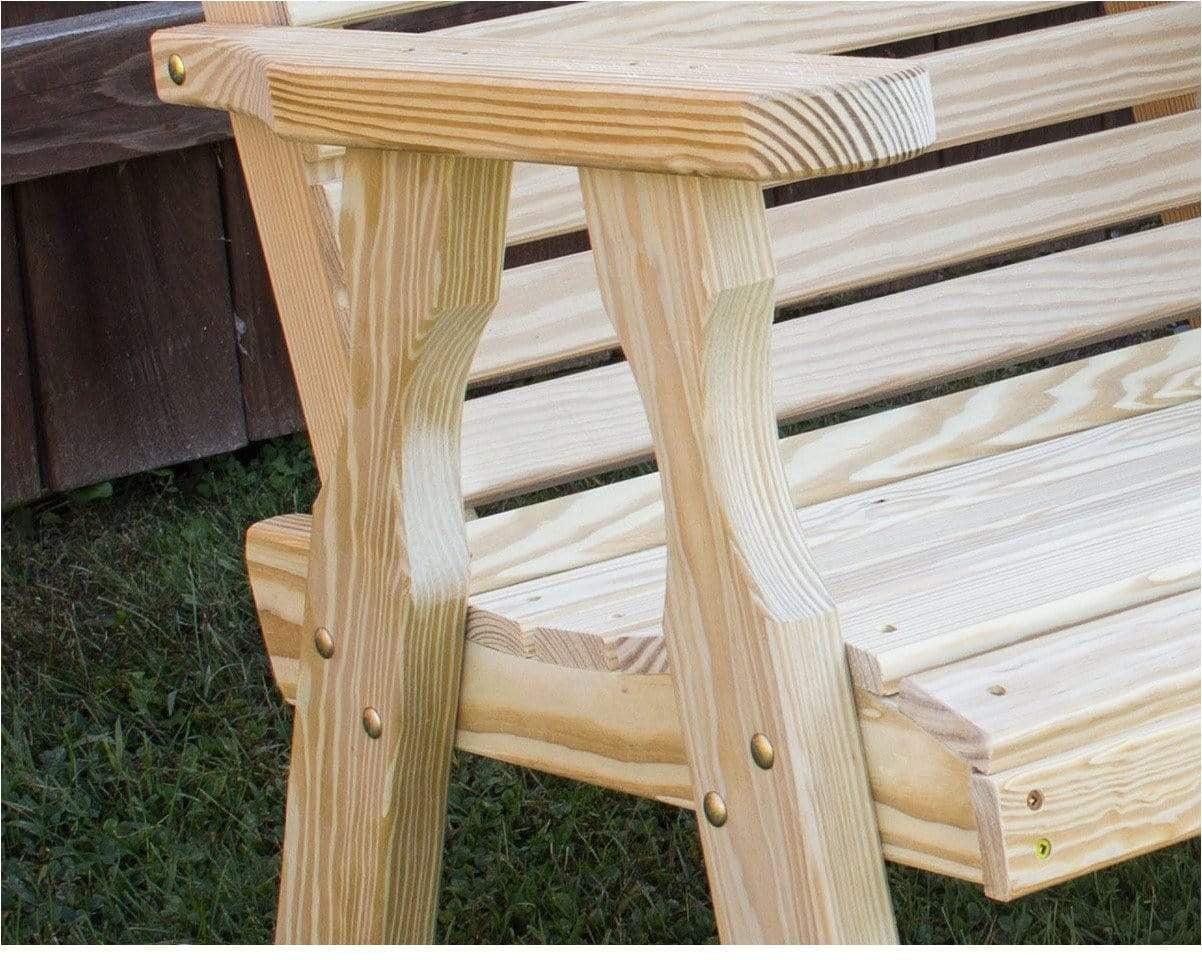 Creekvine Designs Behandelte Pine Curveback Patio Stuhl