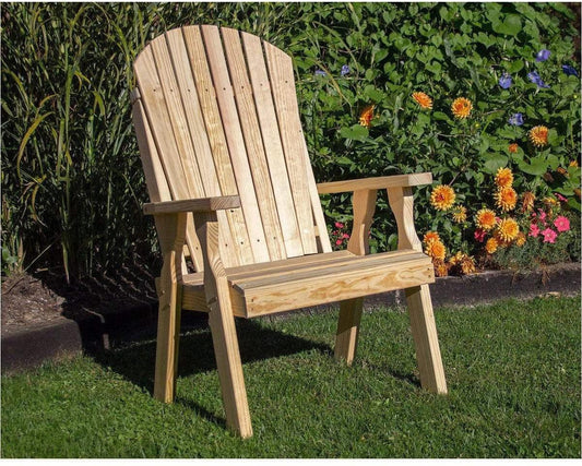 Creekvine Designs Behandelte Pine Curveback Patio Stuhl