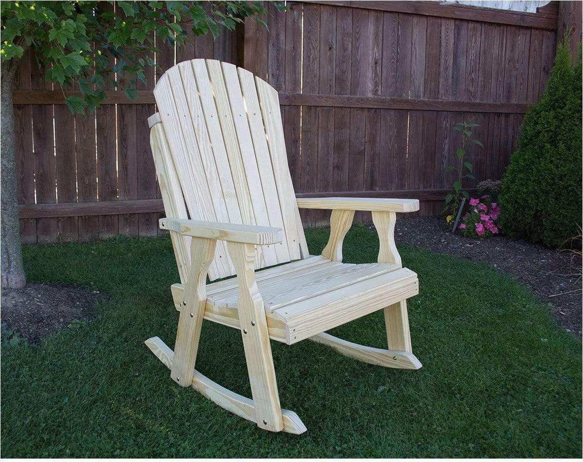 Creekvine Designs Behandelte Pine Curveback Schaukelstuhl