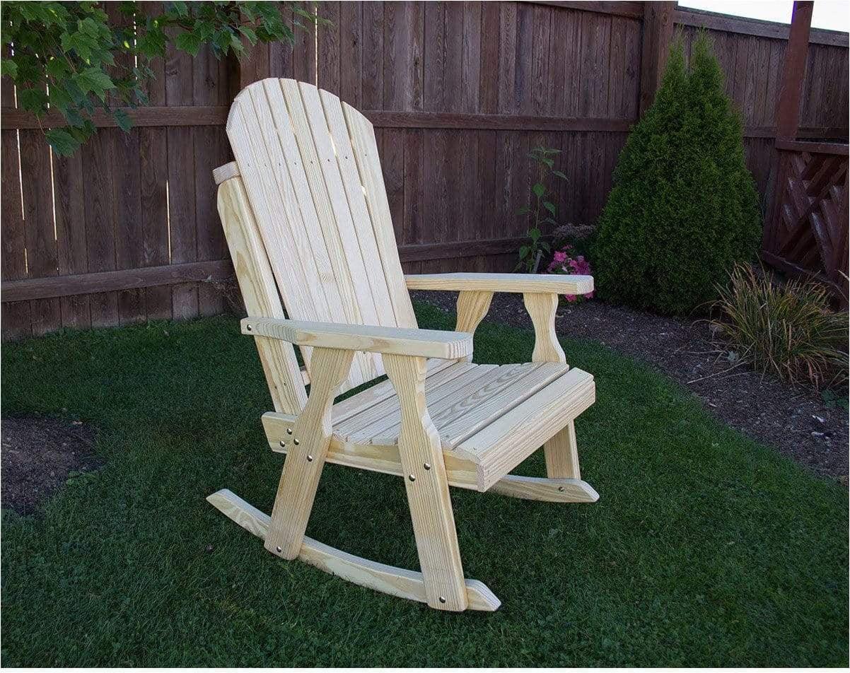 Creekvine Designs Behandelte Pine Curveback Schaukelstuhl