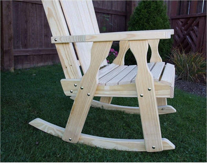 Creekvine Designs Behandelte Pine Curveback Schaukelstuhl