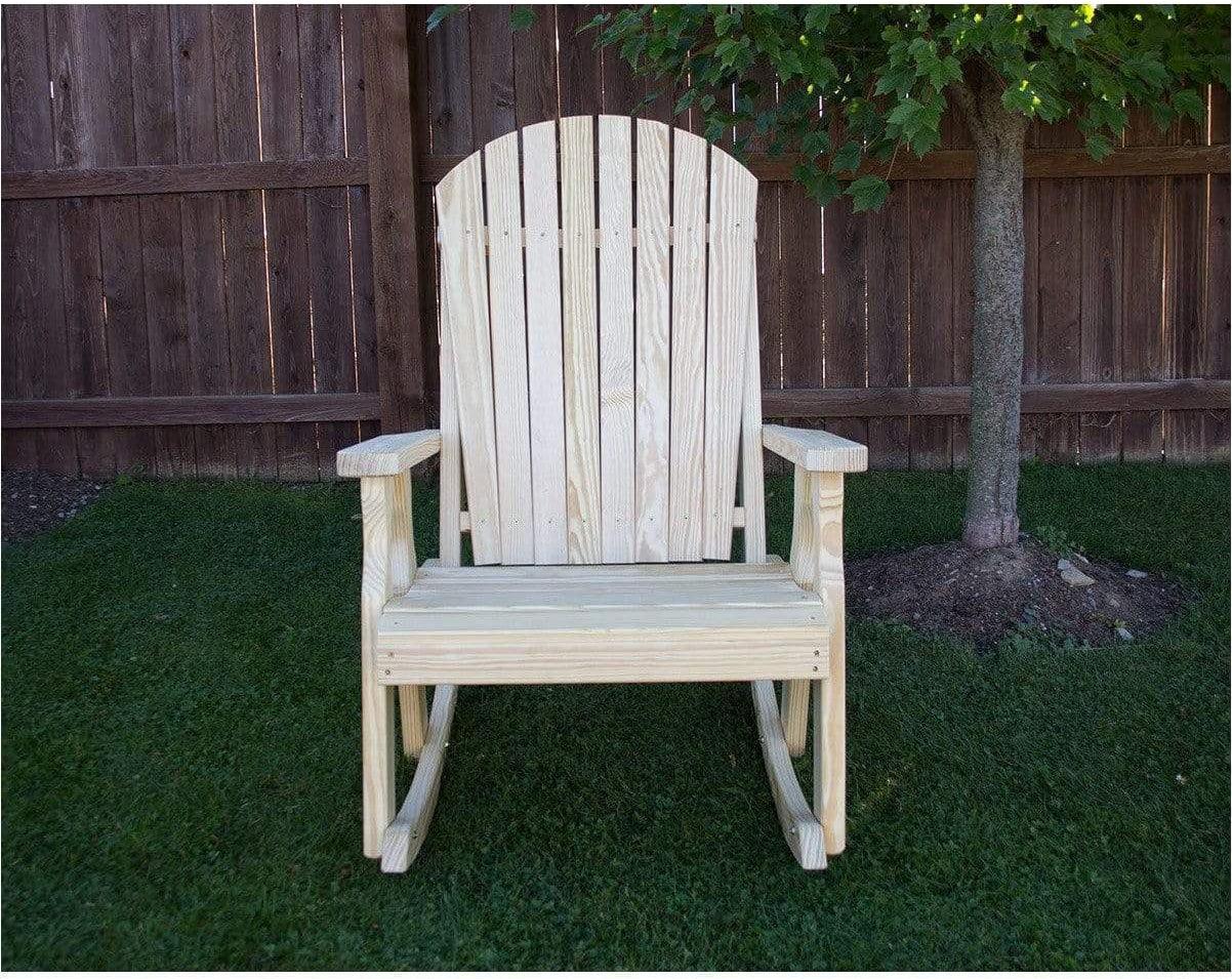 Creekvine Designs Behandelte Pine Curveback Schaukelstuhl